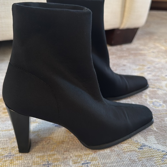 Stuart Weitzman Stretch Sock Black Boots Size 6 - Picture 1 of 9
